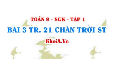Bài 3 trang 21 Toán 9 Chân trời sáng tạo Tập 1